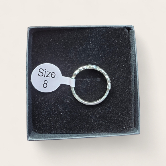 New Annika Witt Sterling Silver Hearts Ring Size 8 - Picture 5 of 6